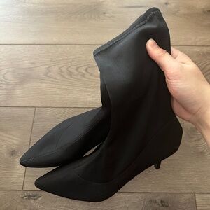 Black sock boots